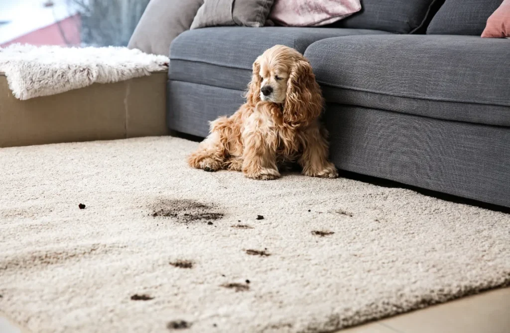 Essential oil diffuser freshening up carpet