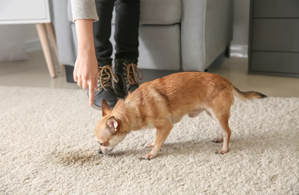 Essential oil diffuser freshening up carpet